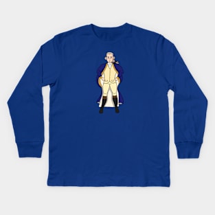 Hero George (Small Design) Kids Long Sleeve T-Shirt